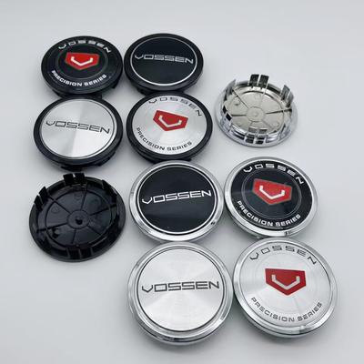 4pcs Vossen Logo Badge Car Wheel Center Caps 75MM Clips 65MM Wheels Hub Cap Rim Hubcaps Dust Cover Replacement Car Accessories
