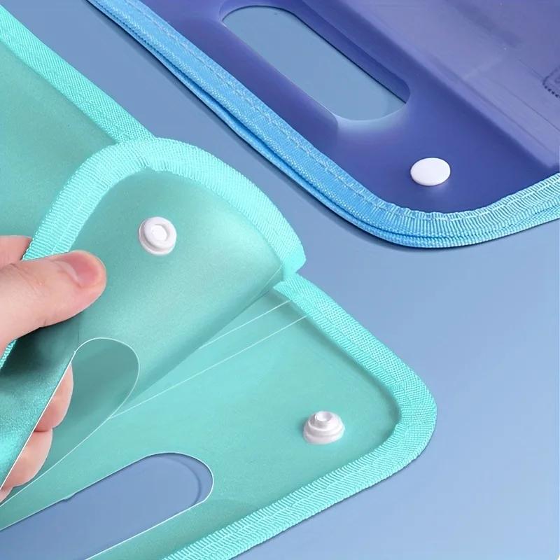 A4 Portable Vertical 13 Grids Organ Bag Large Capacity Multi-layer File Folder Student Data Sorting Folder Storage Bag