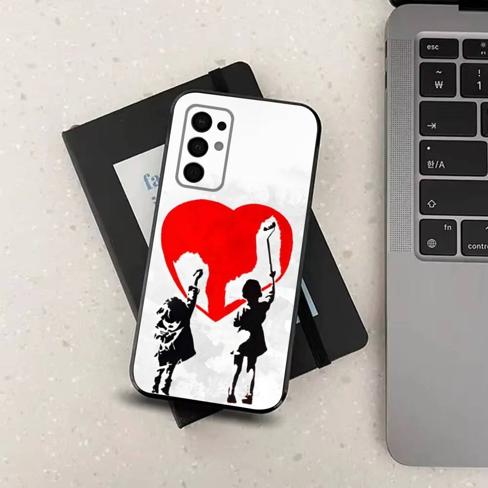 Graffiti Art B-Banksy S-Street Case For Samsung Galaxy A73,72,41,J7,22,Note,31,8,9,52,71,53,32,Soft Black Silicone Cover