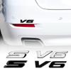 3D ABS Chrom Auto S V6 Buchstaben Heckklappe Abzeichen Emblem Aufkleber Mittelabdeckung Für Ford Focus STRACING Fusion Mondeo Auto Styling