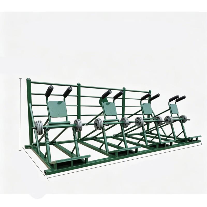 Outdoor Lower Body Strength Training Station - 4-Person Model