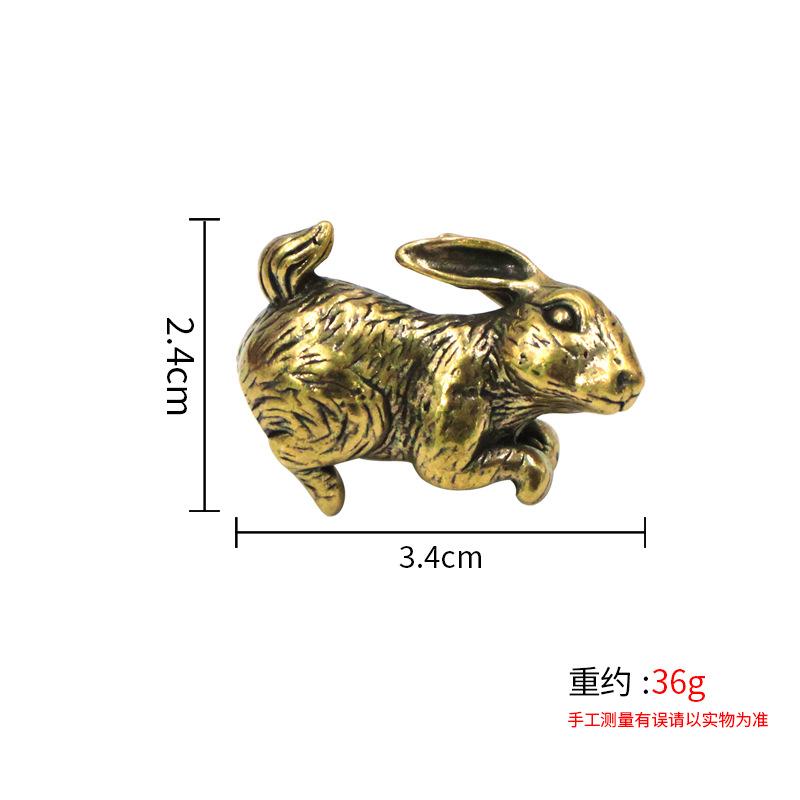 Wealth Tea Pet Wholesale Solid Brass Desktop Zodiac Lucky Small Figurines