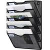 Wall-Mounted Office Organizer: No-Installation Shelf & A4 File Holder
