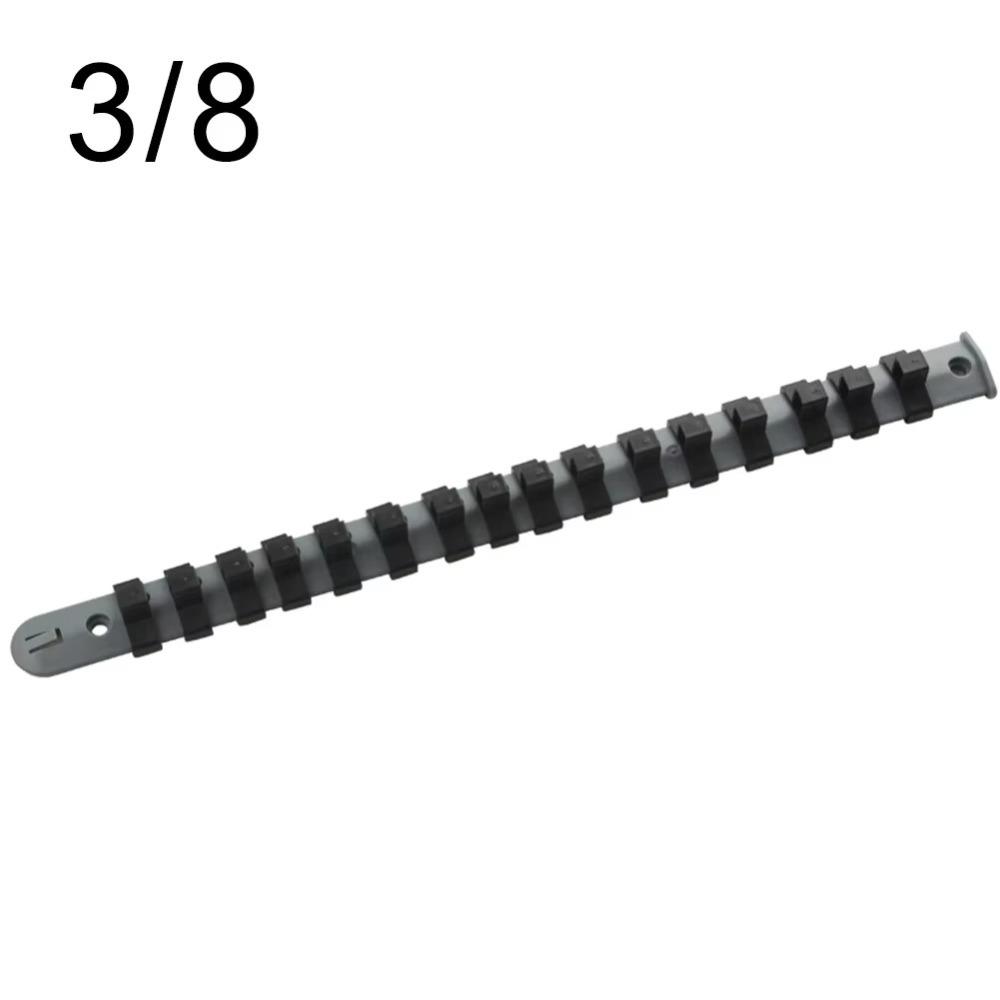 New 350mm Storage Rack 1/4in 3/8in 1/2in Plastic Organizer Tray Holder