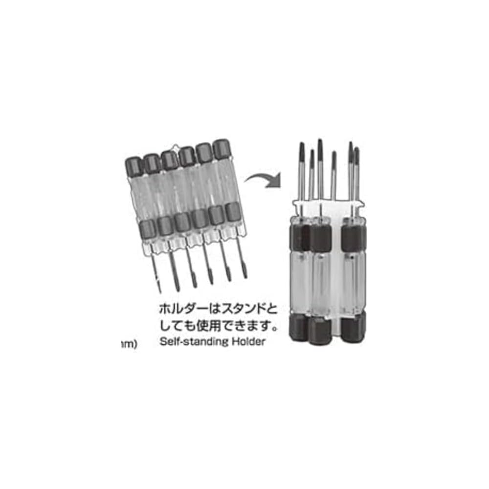Engineer Precision Screwdriver Set 6 Pieces DK-701 Compact Tool Kit
