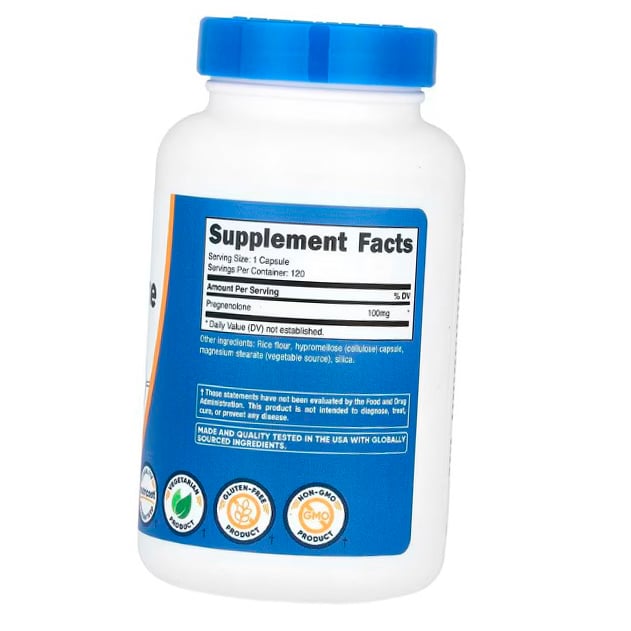 Kapsułki pregnenolonu, Pregnenolone 100, Nutricost 120 kaps. (72647024)