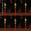 Golden Sheep Goat Hanging Ornament Red Tassel Handmade Lucky Charms Festival Atmosphere Multi-functional