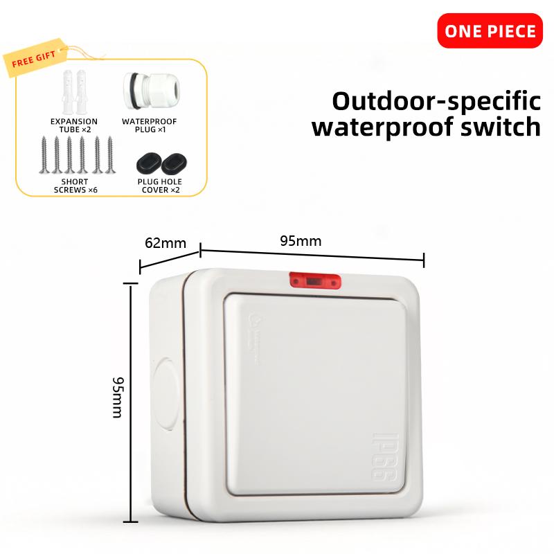 British IP66-level Weatherproof Outdoor Waterproof Electrical Switch Socket Protection Box and Charging Socket Box