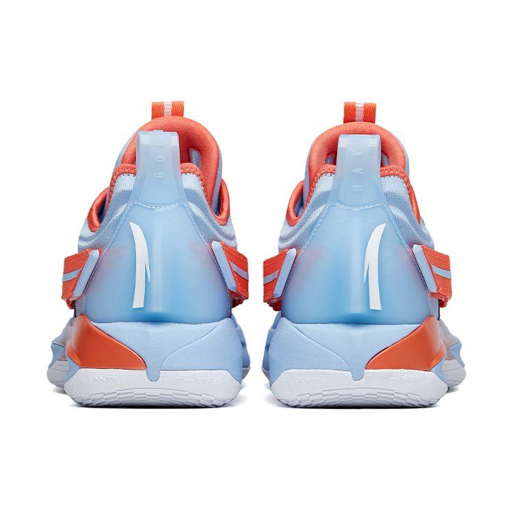 Anta GH3 Hayward Nitrogen Technology Shock Absorption Non-Slip Wear-Resistant Low-Top Basketball Shoes Men Sneaker Blue Orange 112211103-6