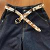 Pu Leather Cow Print Belt For Women With Metal Pin Buckle And Edgy Style