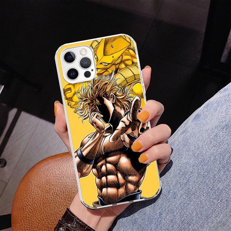 JoJo Adventure Dio Diego Brando Pouzdro na telefon Pro iPhone 17 Air 16 Pro Max 16E 15 + 14 Plus 11 12 13 Mini 7 8 SE Dárek Potisk Kryt F