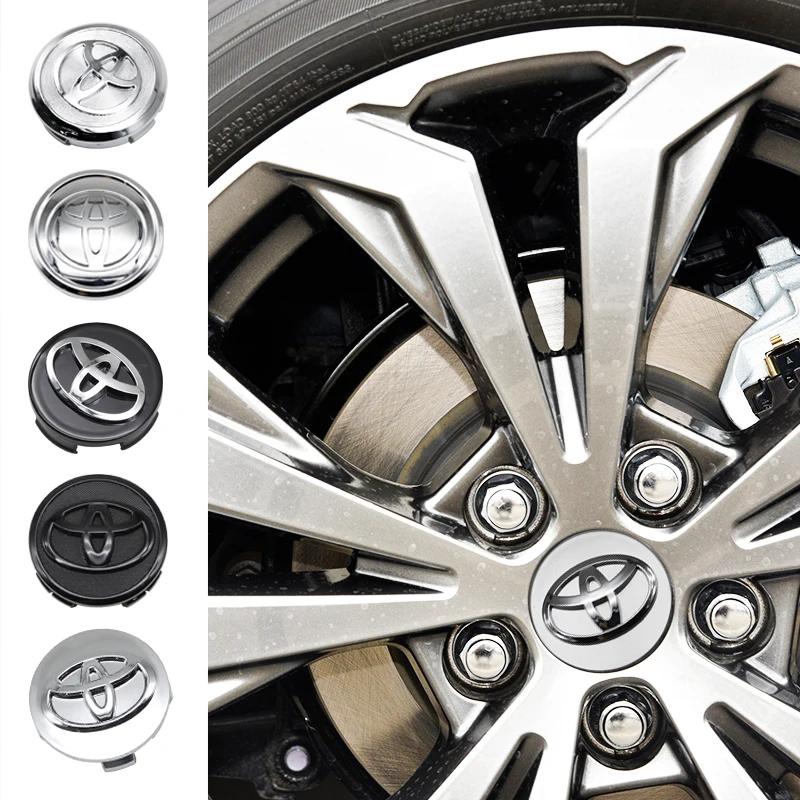 4Pcs 57/62mm Car Wheel Center Hub Cap Rim Cover For Toyota Corolla RAV4 LEVIN Yaris C-HR Camry Prado Prius Car Auto Accessories
