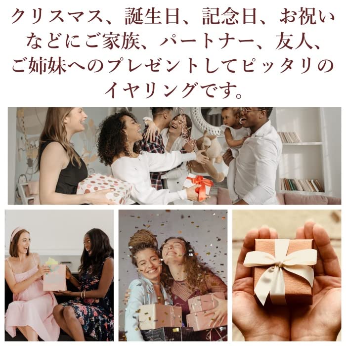 Popular earrings for shell cubic coil style Miyabi Grace women, non-pierced, pearl, white, pearl, crystal, gold, zirconia, wedding, rhinestone, pearl,