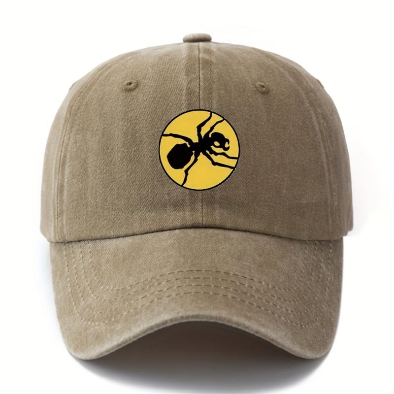 Cappellino da Baseball Ant Stampato Taglia Regolabile Unisex con Visiera Curva Cappello alla Moda e Versatile per Esterno Leggero Cappello Protezione Solare