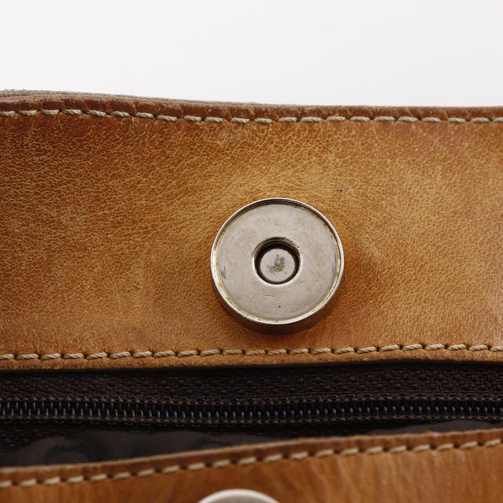 Celine C Macadam Umhängetasche Braun Wildleder Damen Gebraucht