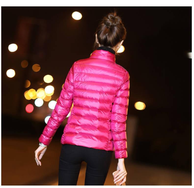 2026 Women's Plus Size Korean Style Slim Fit Short Cotton Jacket - Lightweight, Stand Collar, Autumn/Winter Coat