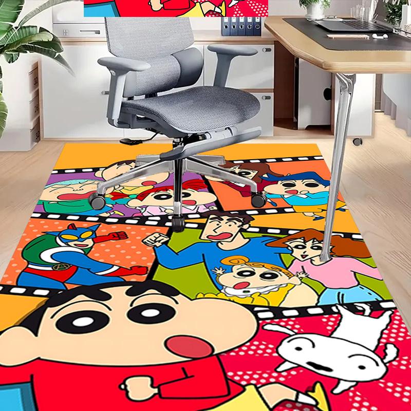 1pc Crayon Shinchan Adventure Carpet for Playroom Bedroom Living Room Sofa Home Decor,kids Game Area Rug Non-slip Floor Mat Y728129