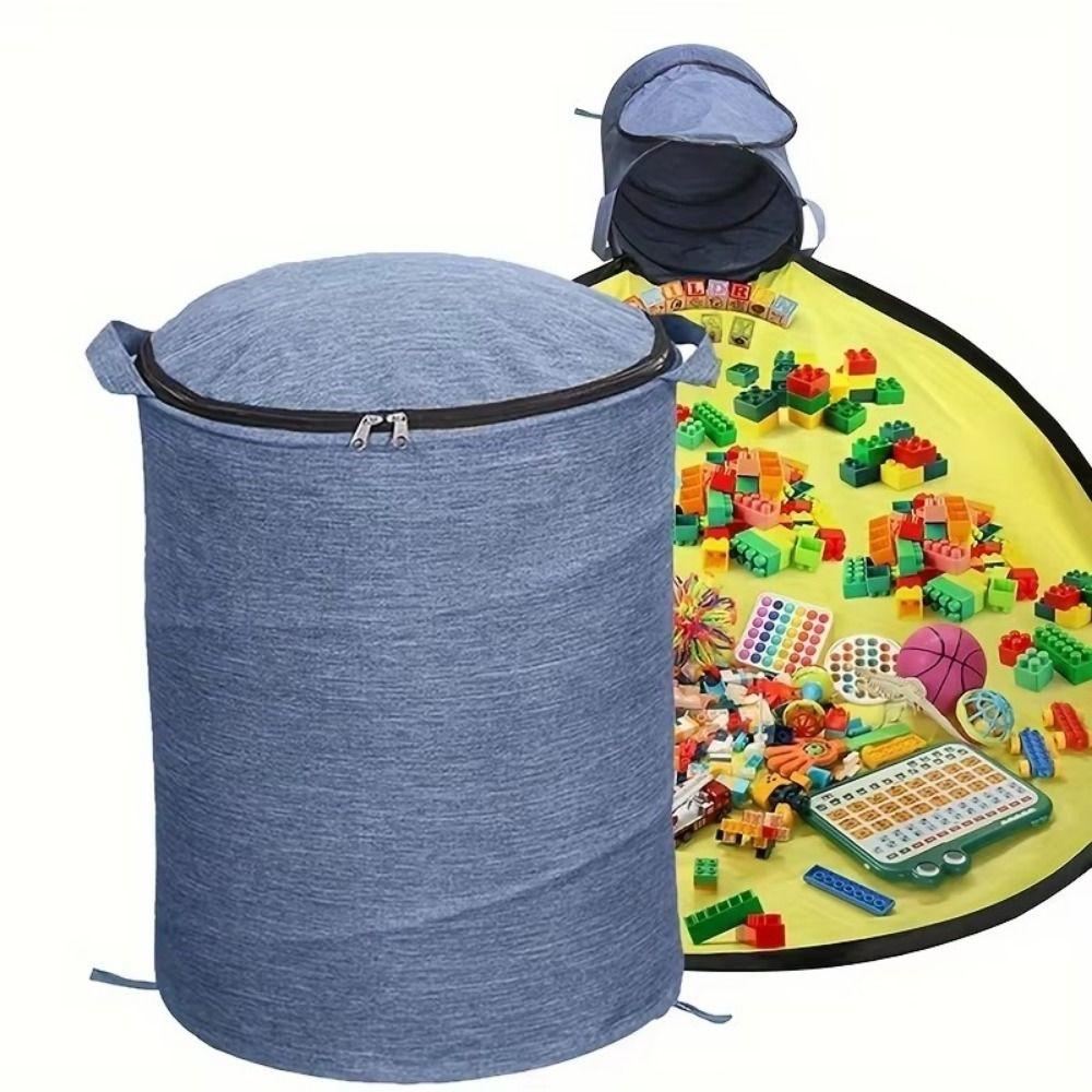 Large Capacity Game Mat Storage Bucket Hand-held Toy Storage Bucket Living Room