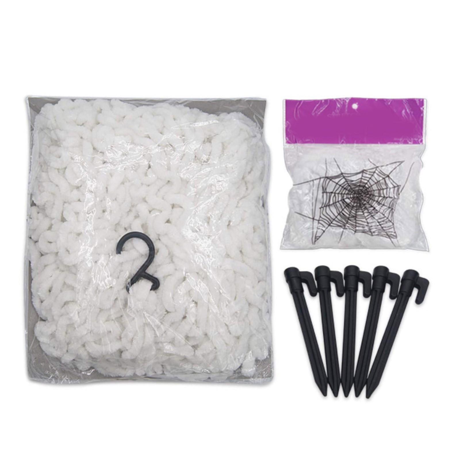Halloween Decoration Set Fixable Simulation -Web Decorative Props For Home белый