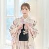 RiraMacherie Full Lace Drawstring Japanese Graduation Drawstring Pink [RiraMacherie] Women's Bag, Hakama, Yukata, Kimono, Wear, Ceremony, Women's Bag,