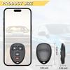 Key Fob for 06-10 Chevy Cobalt / 06-12 Malibu/ 07-09 G5 / 05-08 Grand Prix/ 05-09 Buick Lacrosse Car Keyless Remote, KOBGT04A, 4 Buttons, 2Pcs