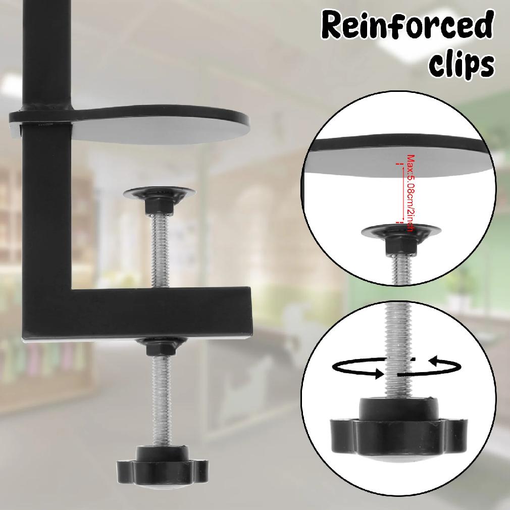Dog Grooming Table Arm Iron Pet Grooming Stand with Clamp Height Adjustable Fixed Dog Beauty Stand for Pet Nail Clipping Haircut