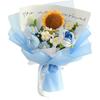 Crochet Flowers Bouquet Sunflower Rose : Handmade Knitted Bouquet for Mother's Day Birthday Home Decor Girlfriend (Pink)
