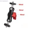 1 Set Multi-function Metal Action Camera Mount With 360° Rotatable Double Ball Head Magic Arm For Monitor Light Mic Phone Mount