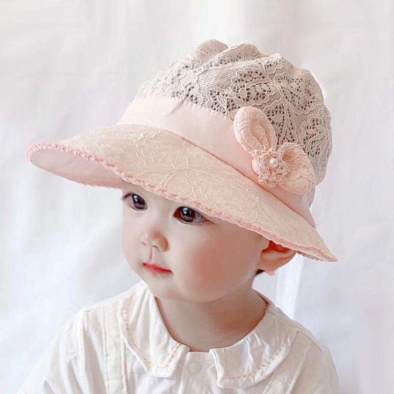 Spitze Prinzessin Fischerhut Dünn Frühling Sommer Sonnenschutz Niedlich Super Niedlich Modisch