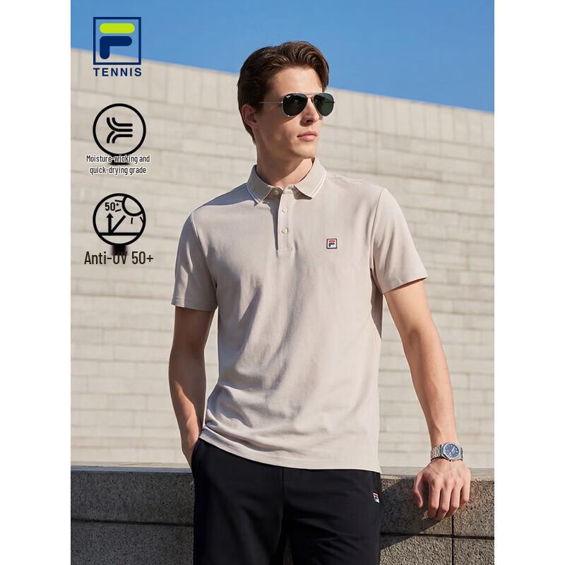 

FILA Men s 2026 Summer Knitted Quick-Dry Tennis Polo Shirt L