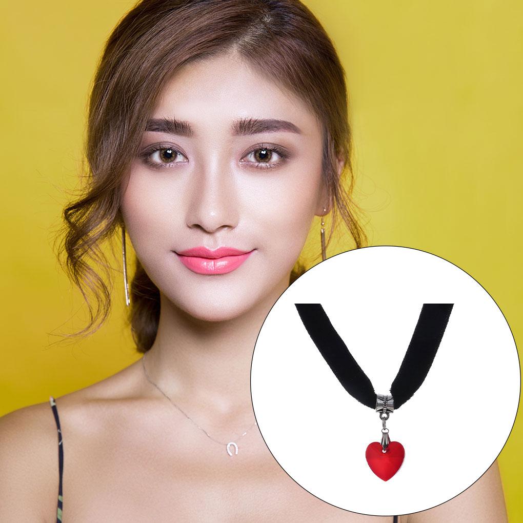 Necklace Crystal Girl Chain Pendant Party Fashion Clavicle Neck Jewelry Adjustable Stylish Wedding Sister Gift Choker