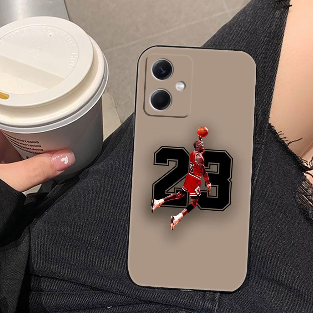 Basketball Number 23 Phone Case For Redmi Note 15 14 13 12 12S 11 11T 11S 10 9T 9 Pro Silicone Case Funda DIY Shell Capa Cover