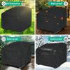 Outdoor Rocking Chair Covers Waterproof Dust Sleeve Sunproof Windproof Patio Chair Cover For Rattan Lounger Yard Garden Home