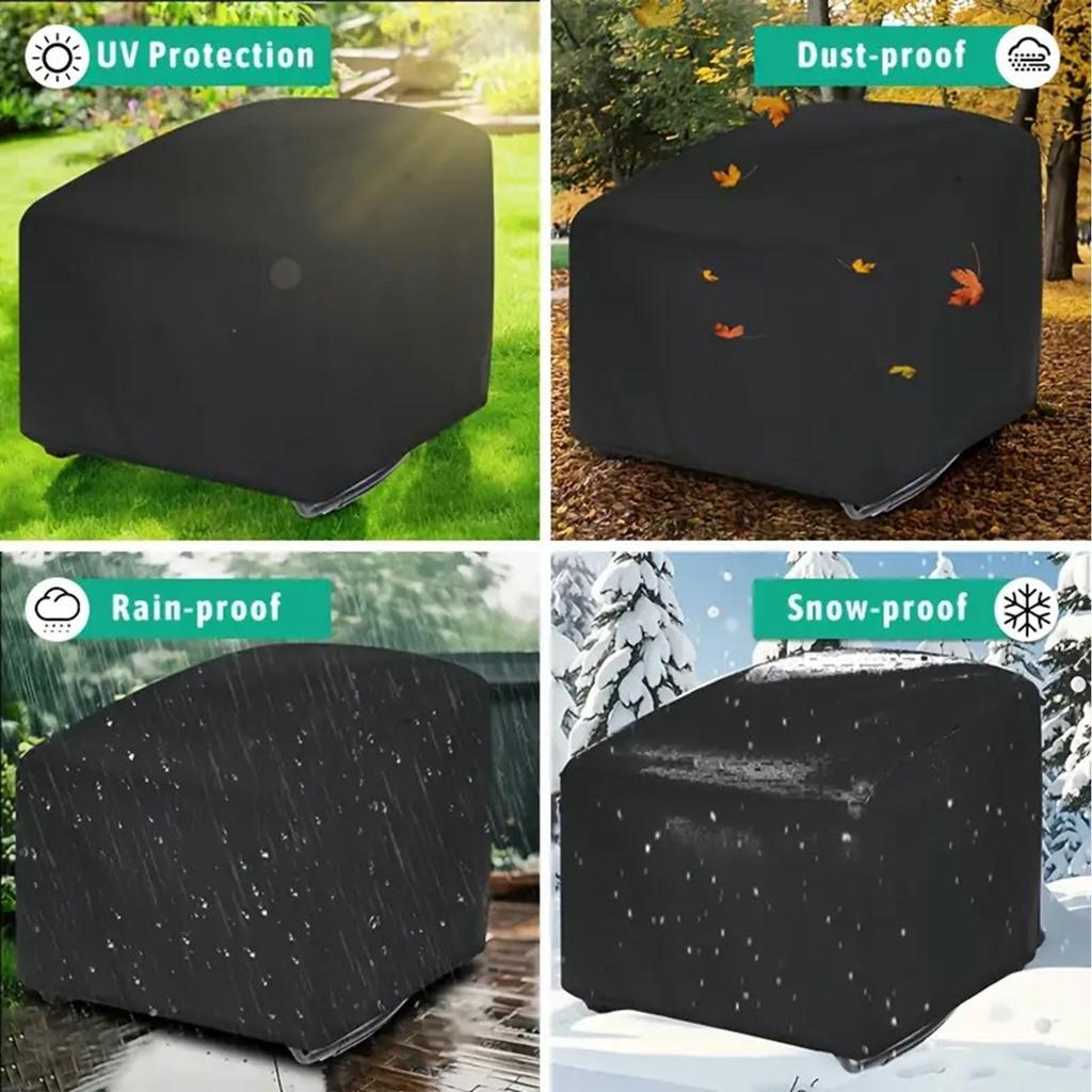 Outdoor Rocking Chair Covers Waterproof Dust Sleeve Sunproof Windproof Patio Chair Cover For Rattan Lounger Yard Garden Home