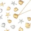 5-10pcs Stainless Steel Ocean Life Charms Starfish Fish Shell Pendant For Jewelry Making DIY Crafts Necklace Bracelets Supplies