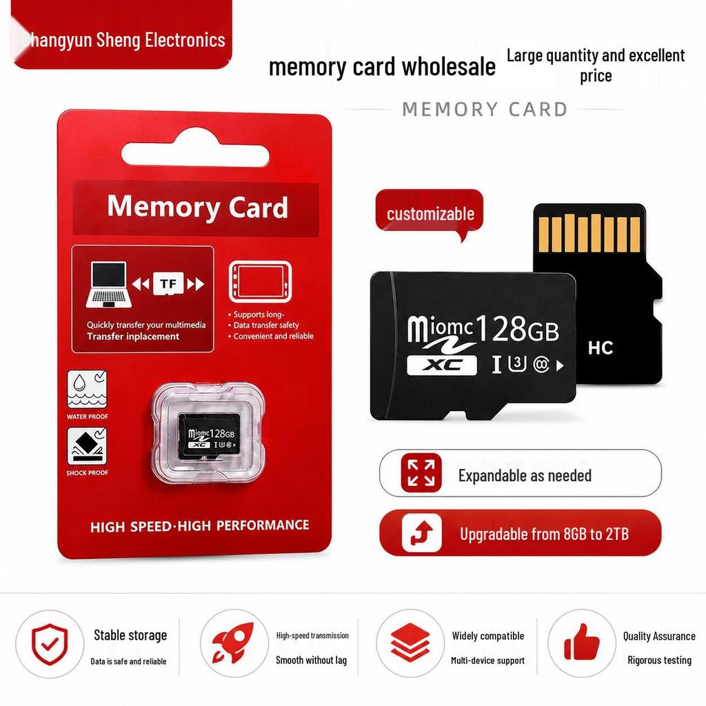 8GB TF Card with 16GB Upgrade, 64GB Expansion, and 512GB Large Capacity Storage