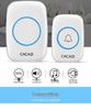 Elderly-Friendly Waterproof Wireless Doorbell with Long-Range, Two Receivers, and Wall-Penetration Capability