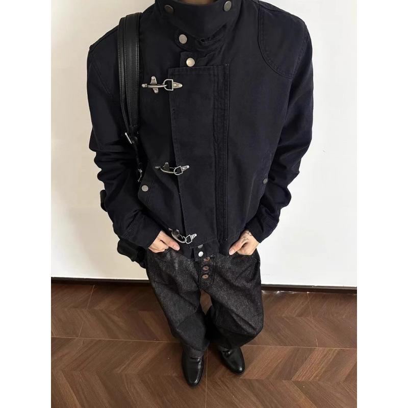 Retro American Vintage Wide Lapel Jacket for Men and Women