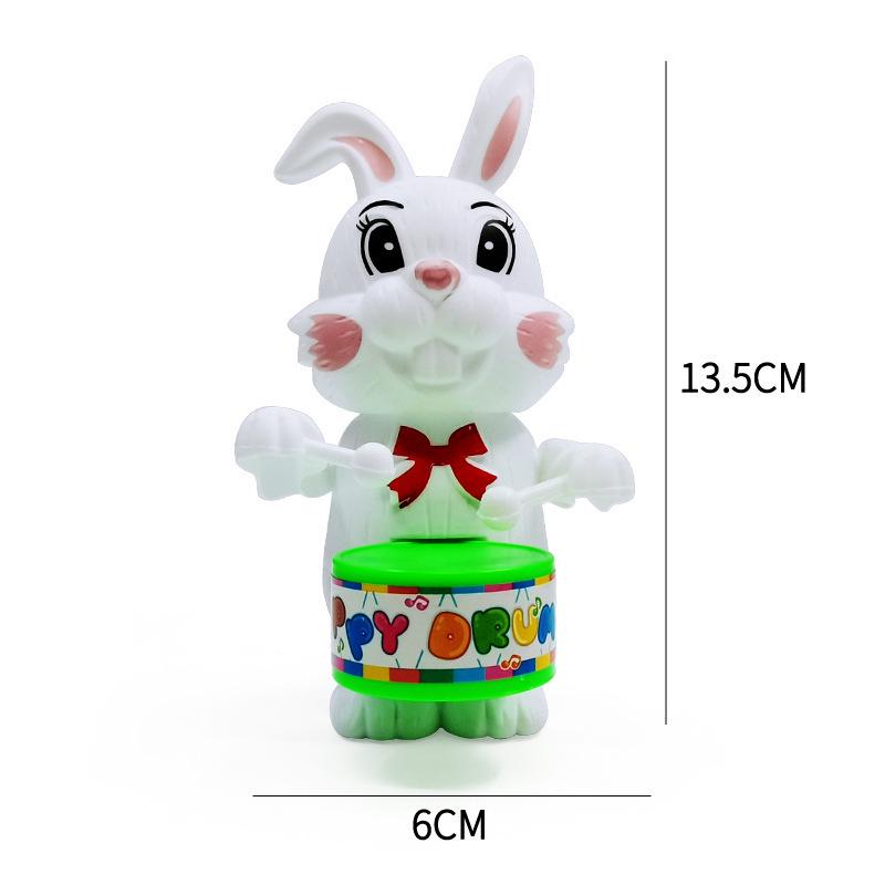 Wind-up Drumming Rabbit Toy - Novelty Gift Item