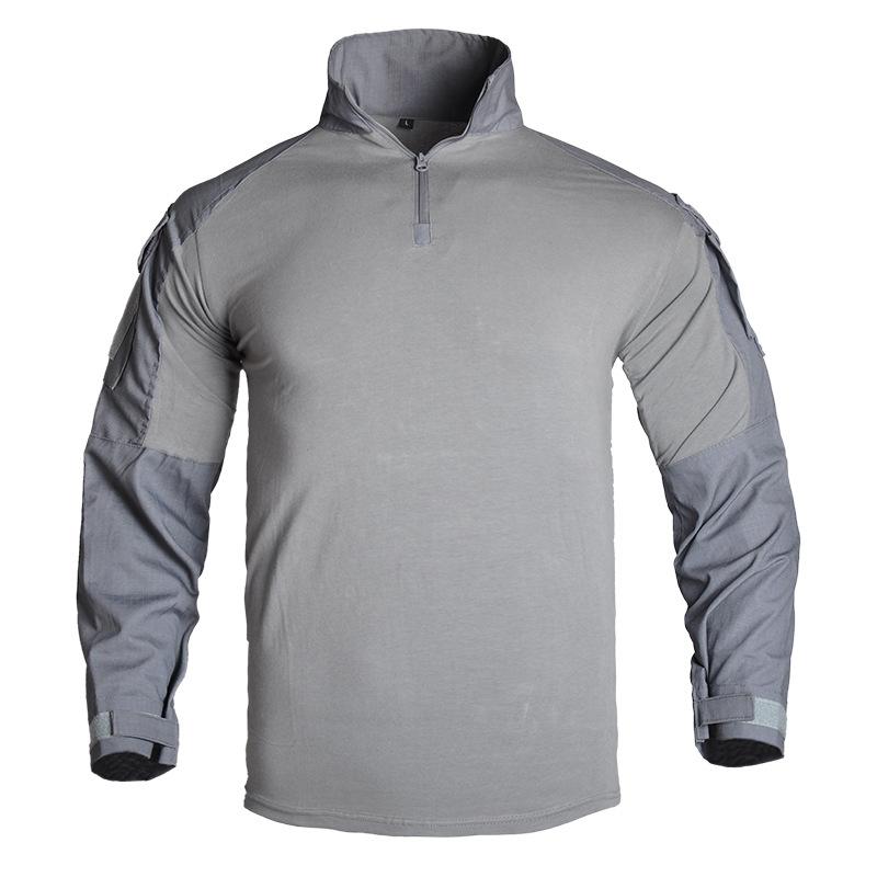 

Hanye G3 Костюм-жаба Тренувальний костюм Комплект Дихаючий І зносостійкий Чоловічий Костюм-жаба Топ з довгим рукавом Бойовий костюм Тактичні штани Камуфляжний костюм XXXL сірий