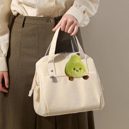 Wish Come True Pear Plush Keychain Cute Soft Stuffed Fruit Pendant for Bags Backpacks Adorable Lucky Phone Charm Gift for Girls