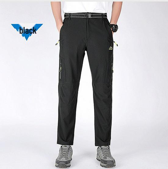 Men's Plus Size Quick-Dry Hiking Pants - Wear-Resistant, Waterproof, Casual, Youth Business Fashion