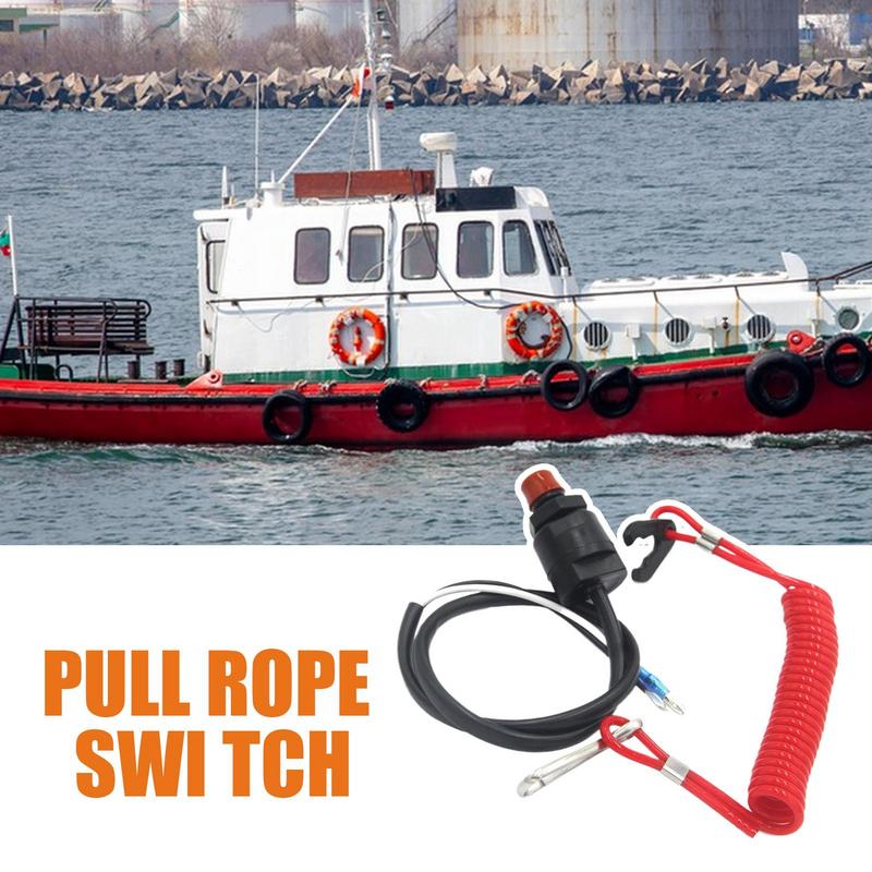 Urgency Switches For Boat Long-Lasting Waterproof Outboard Key Switches Boating Equipment Powersports Starters For Cycling