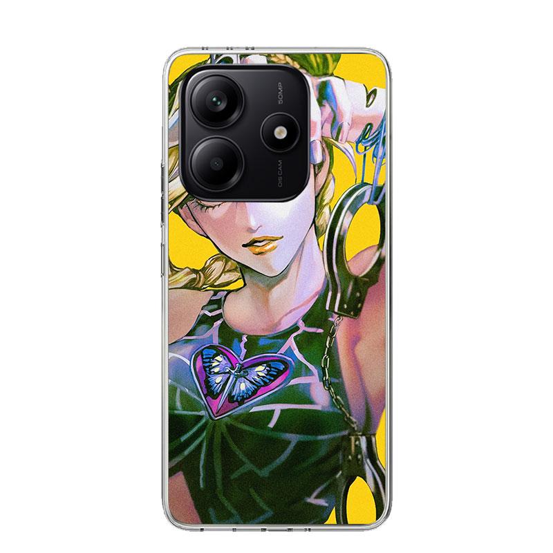 JoJo's Bizarre Adventure Jolyne Cujoh Phone Case For Xiaomi Redmi Note 13 14 15 Pro Plus 12S 12 14S 11S 11E 10 10S 11 11T 5G 4G