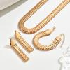 3pcs Jewelry Set 14K Golden Plated Classic Punk Style, Iron Metal, Daily & Party Wear, Versatile for All Seasons