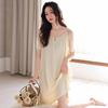 Pajamas Women's Summer Modal Women's Pajamas Dress Summer Women's Middle-aged Mom Ice Silk Thin Summer Dress
