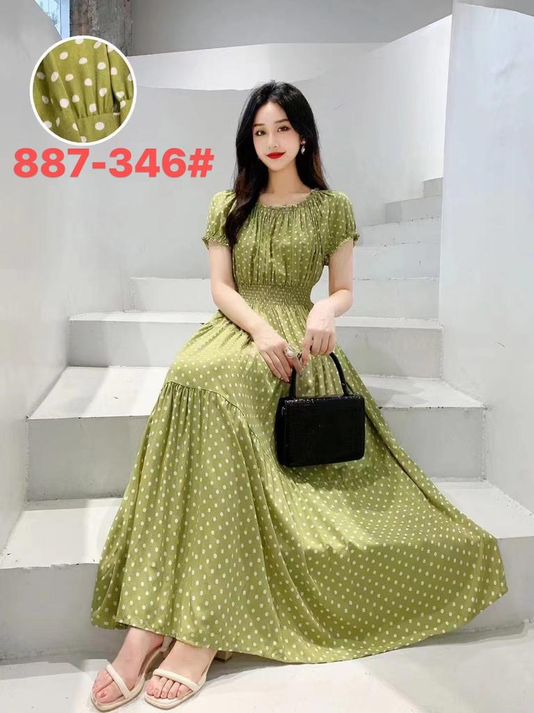 Seaside vacation beach dress cotton floral dress female shabahemi muslim