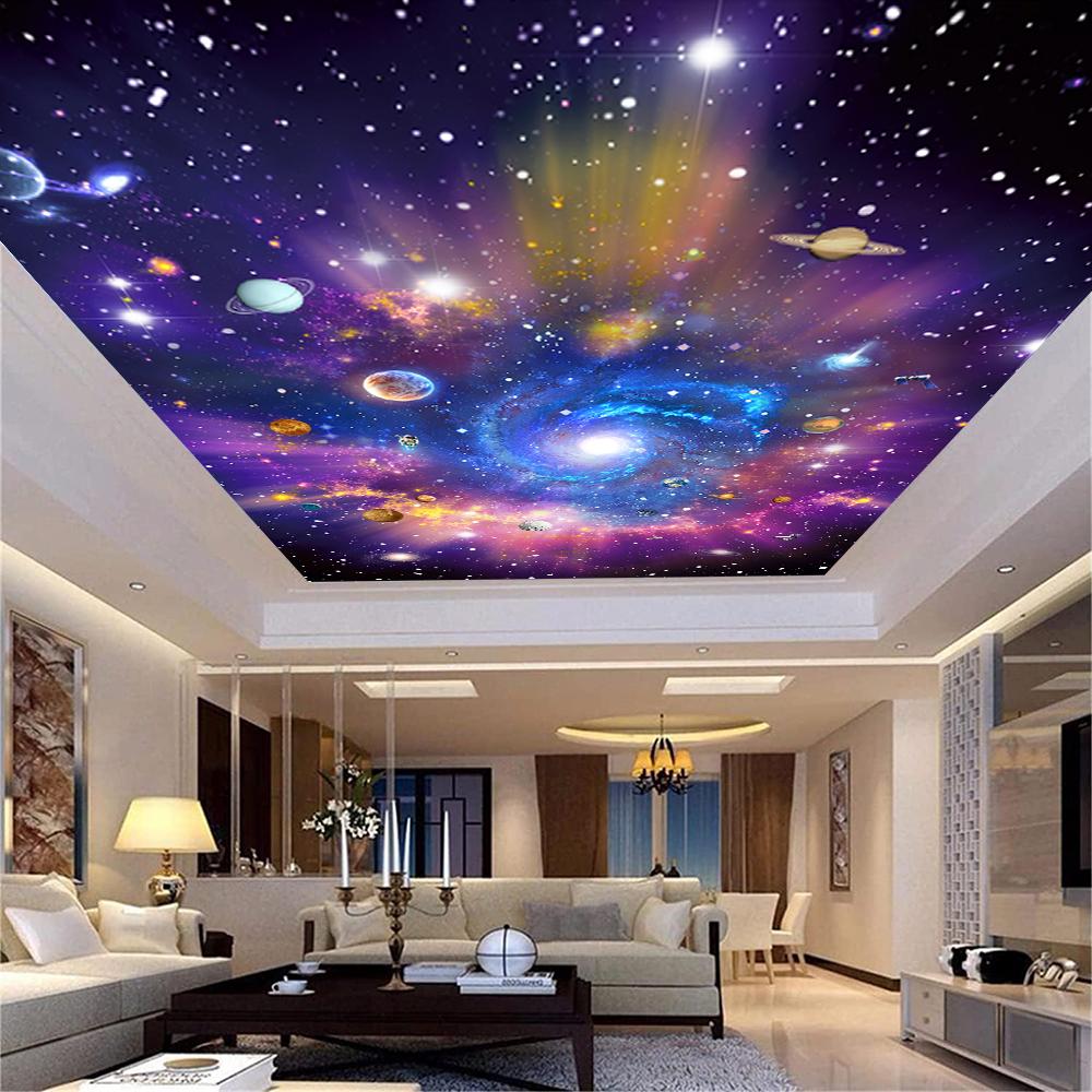 Galaxy Wall Mural 3d Star Universe Galaxy Wallpaper Living Room Bedroom Home Decor