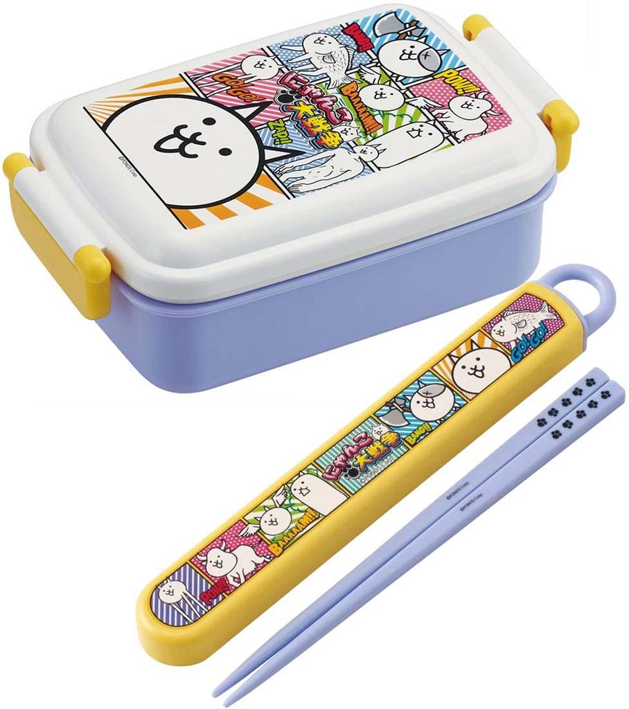 Skater Bento The Battle Cats 23 for Made In Japan Box, 450ml, Design, Antibacterial, Children, (RBF3ANAG-A)