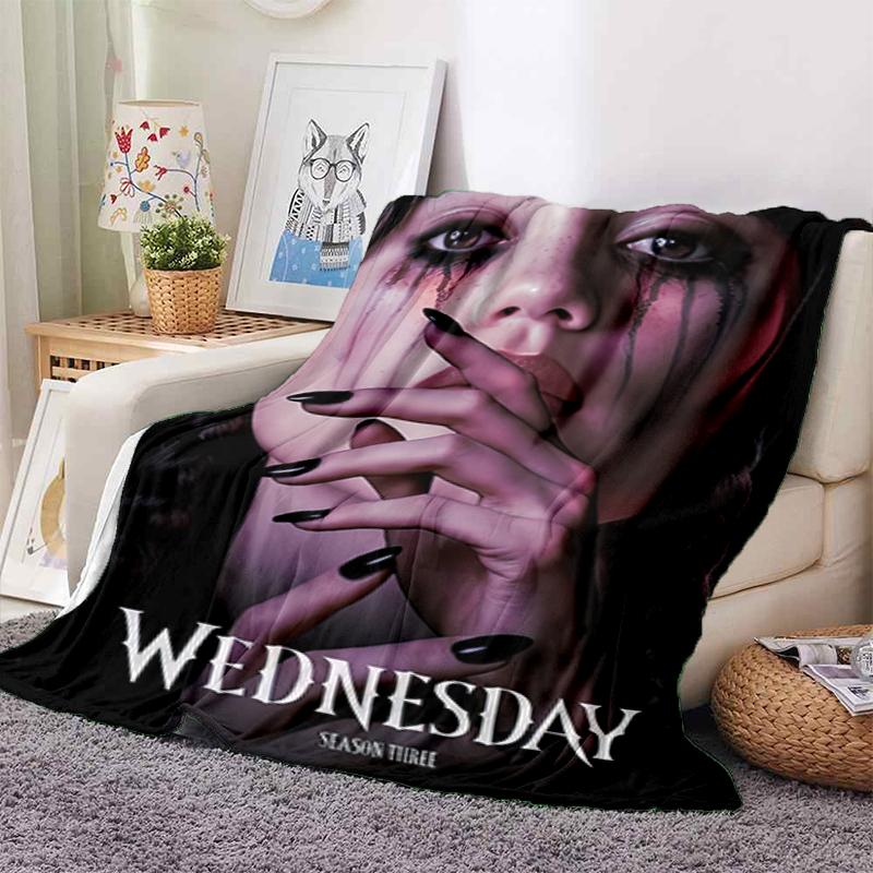 1PC Wednesday Blanket, All-season Lightweight Home Office Outdoor Nap Multifunctional Blanket, Christmas Gifts